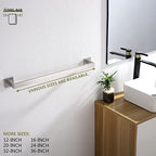 KOKOSIRI 20-Inch Single Towel Bar, Bathroom Kitchen Towel Holder, Wall Mounted SUS304 Stainless Steel Towel Rack, Brushed Nickel, B4003BR-L20 - color: Brushed Steel, size: 20-Inch