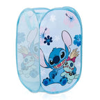 Jay Franco Disney Lilo and Stitch Pop Up Hamper - Mesh Laundry Basket/Bag with Durable Handles - Storage for Clothes and Toys - color: Blue - Stitch