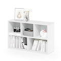 Furinno LUDER Book Shelf, 5-Cube Bookshelf, Reversible Bookcase, 9.4 x 19.5 x 31.5, Easy Assembly, for Living Room, Bedroom, Home Office, White - color: White, size: 5-Cube