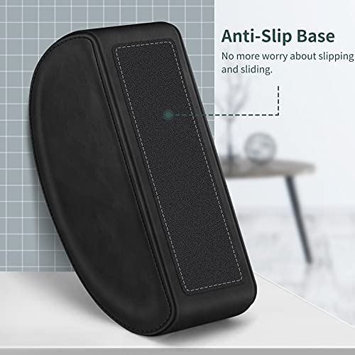 Remote Control Holder with 5 Compartments, KENOBEE Anti-slip Desktop Caddy Storage Organizer for Remote Controllers, Office Supplies, Makeup Brush, Media Accessories, Black - color: Black, size: Small