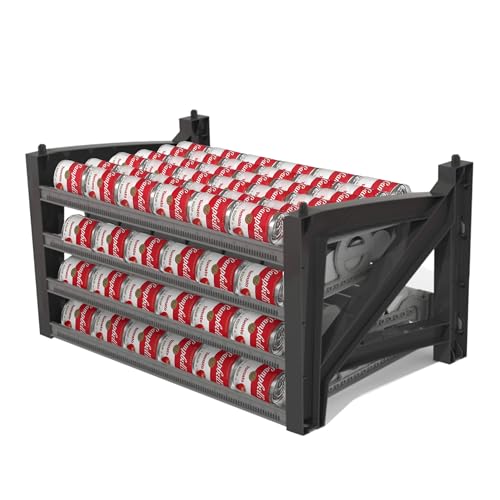 Shelf Reliance Cansolidator Max Small - 1-Pack Can Organizer for Pantry, Stackable Soda Can Storage for Kitchen, Holds 156 Cans of Food or Soda - size: 1 Pack, style: 156 Soup Can