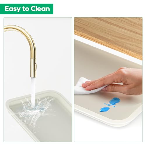 Laundry Detergent Holder Stand, Liquid Detergent Dispenser Shelf Organizer with Cleanable Drip Tray, Liquid Holder Stand Catcher for Laundry Room Organization and Storage (Flat-White) - style: Flat-White