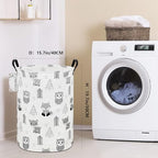 FANKANG Storage Basket, Nursery Hamper Canvas Laundry Basket Foldable with Waterproof PE Coating Large Storage Baskets for Kids Boys and Girls, Office, Bedroom, Clothes,Toys(Animal) - color: Animal