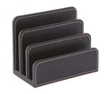 OSCO Brown Faux Leather Letter Holder - color: Brown