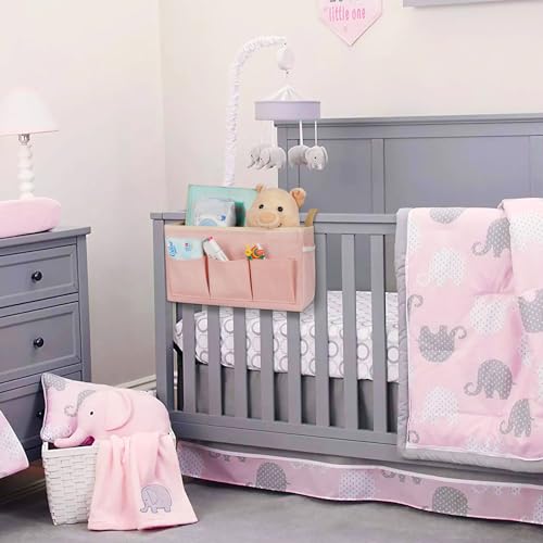 Bedside Storage Caddy/Bedside Hanging Storage Bag for Headboards Bunk Beds Dorm Rooms Book Phone Magazine Holder (New Pink) - color: New Pink