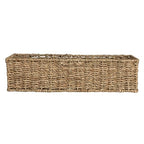 Household Essentials Handwoven Seagrass Rectangular Storage Basket, Natural - color: Natural Seagrass