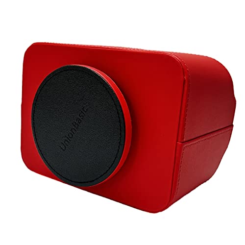 UnionBasic Rotating Desk Organizer, 360 Desk Spinning Caddy, Desktop TV Guide/Mail/Media/Remote Controller Holder Organizer, Red - color: Red