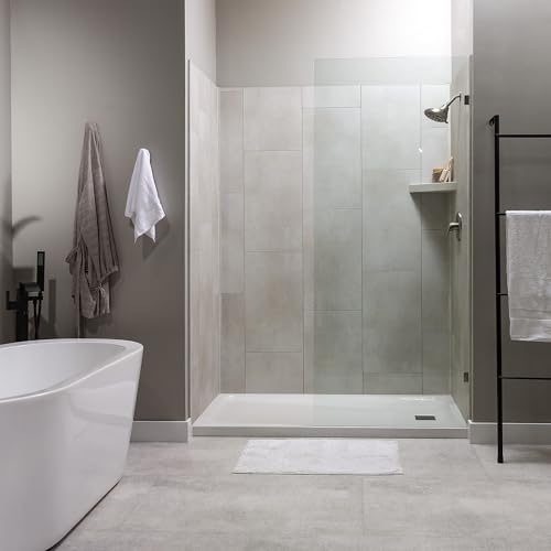 Palisade Vinyl Waterproof Corner Shower Shelf in Wintry Mix - color: Wintry Mix