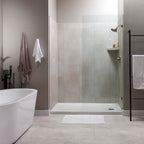 Palisade Vinyl Waterproof Corner Shower Shelf in Wintry Mix - color: Wintry Mix