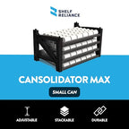 Shelf Reliance Cansolidator Max Small - 1-Pack Can Organizer for Pantry, Stackable Soda Can Storage for Kitchen, Holds 156 Cans of Food or Soda - size: 1 Pack, style: 156 Soup Can