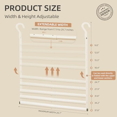 STORAGE MANIAC Adjustable Closet Rod Extender - Heavy Duty Space-Saving Clothes Hanging Bar, 1 Pack White - style: 1 Pack White