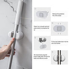 BEZOX Broom Holder, 3 PCS Wall Mount Mop Organizer Gripper, Self-adhesive Cleaning Suppliers Hanger Stands Rack for Bathroom, Kitchen, Garden, Garage Organization Storage - style: Classic