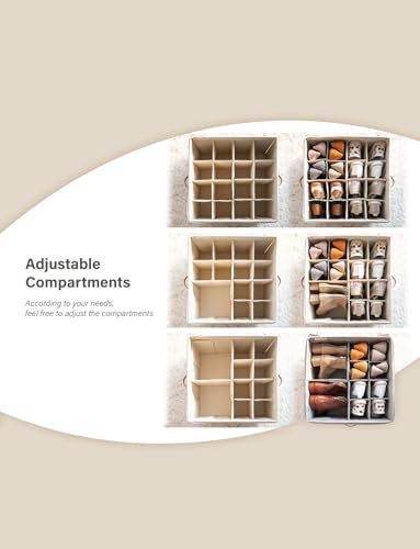 StorageWorks Shoe Organizer for Closet, Fits up to 24 Pairs, Shoe Cubby Storage Containers with Adjustable Dividers and Clear Cover, Grey - color: Grey, size: Large