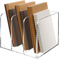 Magazine Holder, Clear Acrylic Magazine Rack, File Organizer for Office Desk, Book Organizer,-One-Piece-3 Vertical spaces,1 pack (B5)…… - style: 3 slots-B5