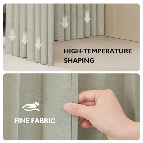 JILRON 100% Blackout Fabric Folding Door Curtain with Magnetic Closure - Accordion Style for Sliding Doors, Closets,Wardrobe and Temporary Door Solutions Doorway Curtains（W42 x L78, Off White 1 Panel） - color: Off White, size: 42"W x 78"L (Pack of 1)