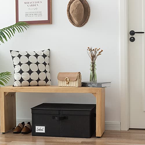 GRANNY SAYS Black Storage Bin with Lid, Fabric Closet Organizers and Storage Baskets, Extra Large Storage Box for Clothes, Memory Keepsake Box, 1-Pack - color: Black, size: Extra Large - 1 Pack