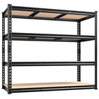 REIBII 48" W Garage Shelving Heavy Duty, 2000LBS Storage Shelves, 4 Tier Adjustable Metal Shelves for Garage Shelving Sturdy Industrial Shelf, Easy Assemble, 48" W x 60" H x 18" D - size: 48" W x 60" H x 18" D