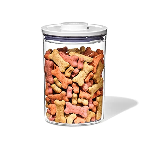 OXO Good Grips Pet POP Container – 3.3 Qt/3.1 L |Ideal for up to 3lbs of Dog Food or 2.5lbs of Cat Food | Airtight Dog and Cat Food Storage Container | BPA Free - size: Pet POP 3.3 Qt