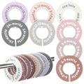 Hecila Baby Closet Dividers Baby Closet Dividers for Cloth 8PCS Unisex Round Double-Sided Clothes Size Divider Child Clothes Organizers Labels Wardrobe Organizer Hanger Divider from Newborn to Toddler
