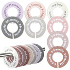 Hecila Baby Closet Dividers Baby Closet Dividers for Cloth 8PCS Unisex Round Double-Sided Clothes Size Divider Child Clothes Organizers Labels Wardrobe Organizer Hanger Divider from Newborn to Toddler
