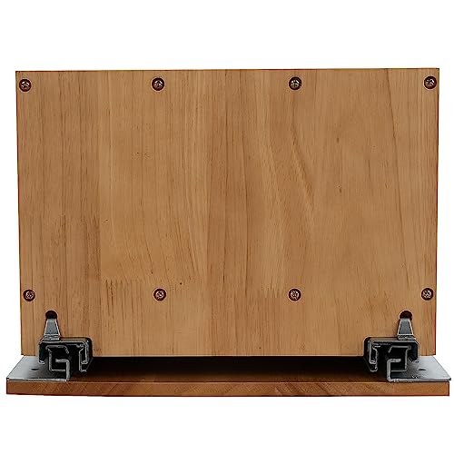 DINDON Pull Out Cabinet Organizer for Pans, Cookie Sheet, Bakeware, Cutting Board, Slide Out Kitchen Cabinet Storage Organizer Rack, 10.5''W X 21"D X 7.5"H, Wood - size: 7.5"H