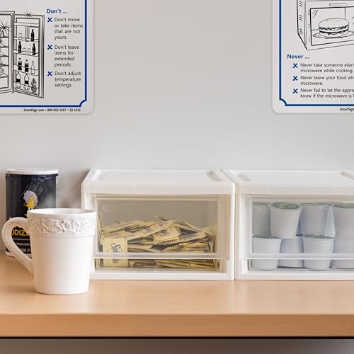 IRIS USA 6 Qt. Plastic Drawer Storage Organizer Stacking Drawers, 2-Pack, Stackable Unit with Sliding Drawer for Bedroom Kitchen Under Sink Pantry Craft Room Bathroom Dorm Office, White - size: 6 Qt., style: 2 Pack