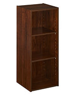 ClosetMaid Stackable 3-Shelf Storage Organizer, Dark Cherry - color: Dark Cherry
