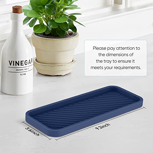 EG-SIPRO Silicone Sink Organizer Tray, 2-Pack, SASA Color, Unisex - color: Sasa, size: 9×3.7inch