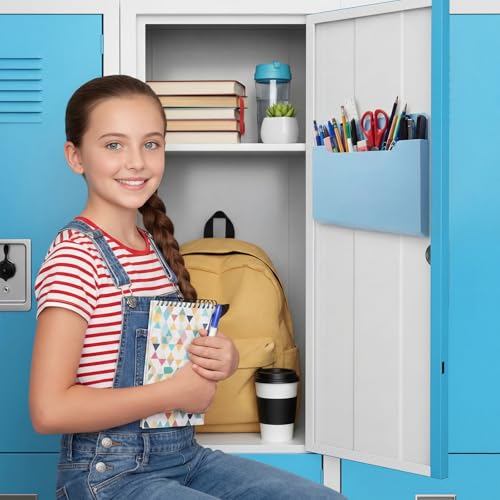 Fuutreo 6 Pcs Magnetic Wall File Organizer Magnetic Wall File Holder Refrigerator Magazine Holder for Mail Letters Paper(Ocean Color,Horizontal-large) - color: Ocean Color, size: Horizontal-Large
