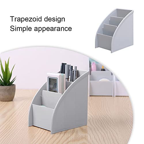 Desk Organizer Trapezoid Remote Control Holder Creative Tabletop Organizer for Study Office Living Room Dresser
