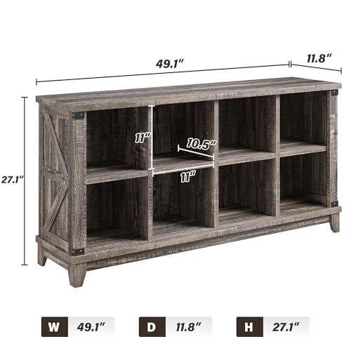 EnHomee 8 Cube Storage Organizer and Shelves, Cube Shelf Bookshelf for Home and Bedroom, Black Oak - color: Black Oak, size: 8 cube