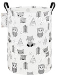 FANKANG Storage Basket, Nursery Hamper Canvas Laundry Basket Foldable with Waterproof PE Coating Large Storage Baskets for Kids Boys and Girls, Office, Bedroom, Clothes,Toys(Animal) - color: Animal