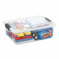Superio 13.7 Qt Clear Plastic Storage Bins with Lids and Latches, Organizing Containers, Stackable Plastic Bin for Home, Garage, School, and Office - size: 17.5" x 12" x 5.25"