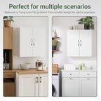 SoBuy Kitchen Wall Cabinet, Narrow Bathroom Wall Cabinet Over The Toilet Storage, Wall Mounted Medicine Cabinet with Adjustable Shelf, Floating Storage Cabinet for Laundry Room, White BZR200-T-W - color: White