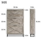 Maupvit Shoe Storage Cabinet with 3 Flip Drawers, Freestanding Organizer with Metal Legs for Entryway, Narrow Shoe Rack Cabinet, Light Rustic Oak - color: Light Rustic Oak, style: 3-Drawers