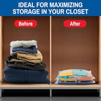 10 Pack Small Vacuum Storage Bags for Comforters, Blankets & Clothes – Vacuum Sealed Compression Bags with Hand Pump – Space Saver Storage Bags for Bedding, Moving, Travel & Organization - size: 10 Small Bags