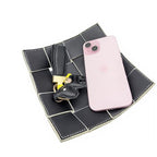 PU Leather Valet Tray Jewelry Bowl Holder for Table Bedside Nightstand Entryway Desk Organizer for Wallet, Keys (Black) - color: Black