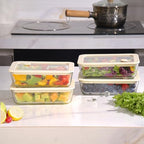 Urban Green Glass Food Container Set with Glass Lid, 4 Pack, Food Storage Containers Set, Airtight, LeakProof, 100% Plastic Free, Meal Prep Containers (White Color) - color: White Sand - 4P