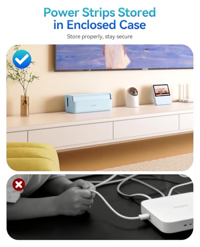 ORICO Cable Management Box, Cord Hider Box to Conceal Power Strips on Desk or Floor, Keeping Cords Tidy and Protected from Damage, Stylish Cable Organizers for Home, Office, School - PB03