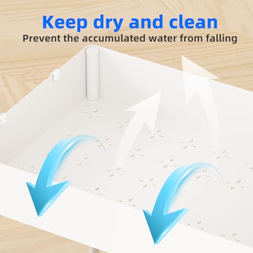 Simple Trending Under Sink Organizer 2 Pack, Sink Pull-Out Sliding Storage Cabinet, 2-Tier Under Shelf Organizer for Kitchen Bathroom, White - color: White, size: 2 pack