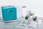 DII Poly-Cube Storage Collection Hard Sided, Collapsible Solid, Large, Teal - color: Teal, size: Large Square, 13x13x13"