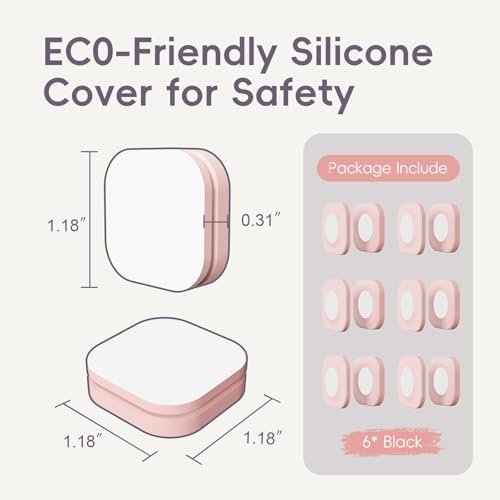 Magnetic Remote Control Holder Wall Mount Self-Adhesive, 6 Pack Upgraded Silicone Remote Organizer Storage Wall Holder for Home Office TV, Fan and Air Conditioner Remote Control 6 pink - color: 6 Pink, size: Square