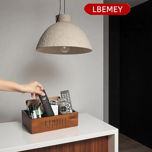 LBEMEY Acacia Wood Remote Control Holder, TV Remote Holder, Remote Organizer for Table,Home,Living room, bedroom for Wooden Remote Box (Brown, XL,for 6+ Remote Controls) - size: XL,for 6+ Remote Controls