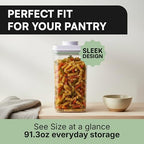 Bop Top Airtight Food Storage Containers with Lid Multi Pack | Kitchen Canister Sets | Air Tight Pantry Container | Pop Top Dry Food Storage Containers for Snacks, Sugar, Flour, Baking, Cereal, Pasta - color: Set of 4