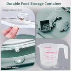 Komzon Rice Storage Containers, Collapsible 20 to 30Lbs Food Storage Bin Dispenser with Rolling Wheel and Clear Airtight Lid, BPA Free Flour, Sugar, Cereal and Dog Cat Pet food Containers - color: Green