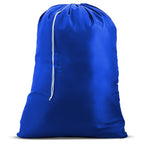 Nylon Laundry Bag - Locking Drawstring Closure and Machine Washable. These Bags will Fit a Laundry Basket or Hamper and Strong Enough to Carry up to Three Loads of Clothes. (Royal Blue) - color: Royal Blue, size: 22" x 32"