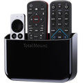 TotalMount Hole-Free Remote Holder – Eliminates Need to Drill Holes in Your Wall (Premium Black Holder for 2 or 3 Remotes) - color: Standard Black