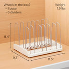 YouCopia StoreMore Cookware Rack with Tall Steel Wires, Adjustable Pan and Lid Organizer for Kitchen Cabinet Storage, Classic Edition - size: Classic Edition
