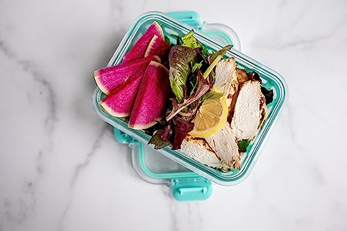 Ello Duraglass 3.4 Cup Meal Prep Sets 6Pc, 3 Pack Set- Glass Food Storage Container with Silicone Sleeve and Airtight BPA-Free Plastic Lids, Dishwasher, Microwave, and Freezer Safe, Berry - color: Mixed Berry, size: 3.4 Cup