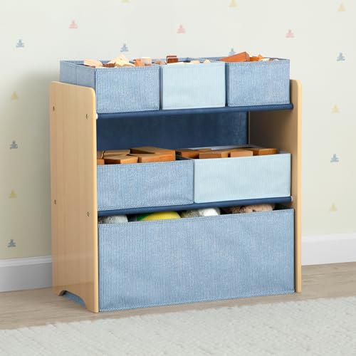 Delta Children - GapKids 6 Bin Toy Organizer - Greenguard Gold Certified, Indigo Blue - color: Indigo Blue